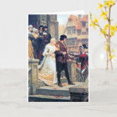 De middeleeuwse Romance van het Huwelijk Kaart (Gele Bloem)