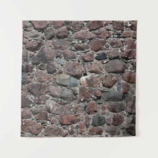 De middeleeuwse textuur van de steenmuur ondergron wandkleed (Voorkant)