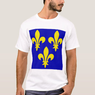 De middeleeuwse vlag van Frankrijk T-shirt