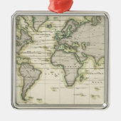 De middenbarometer metalen ornament (Voorkant)