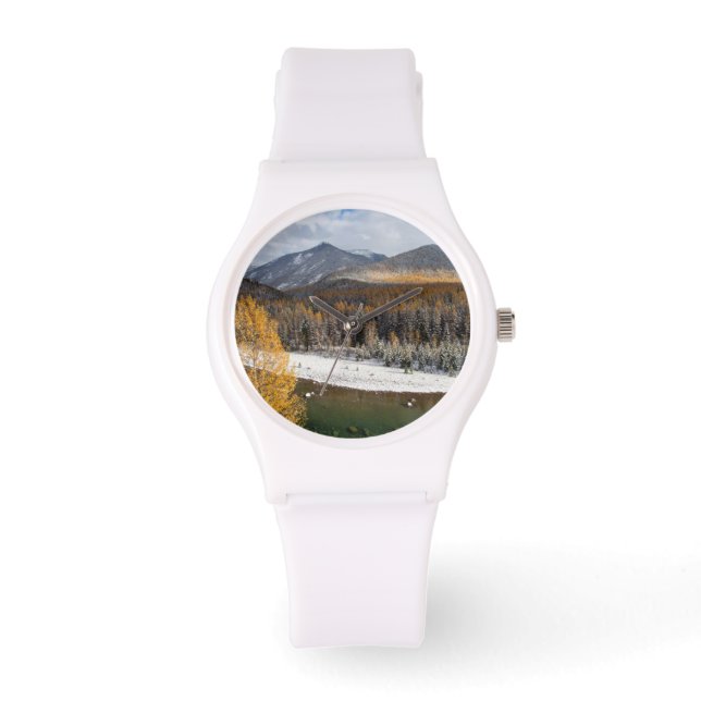 De Middle Fork van de Flathead River Horloge (Voorkant)