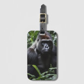 De Midnight Gorilla King: Monarch van het bos Bagagelabel (Voorkant (verticaal))