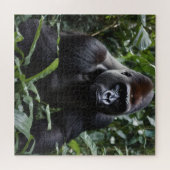 De Midnight Gorilla King: Monarch van het bos Legpuzzel (Horizontaal)