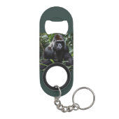 De Midnight Gorilla King: Monarch van het bos Mini Flessenopener (Achterkant)