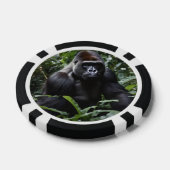 De Midnight Gorilla King: Monarch van het bos Poker Chips (Enkel)