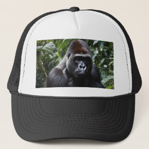 De Midnight Gorilla King: Monarch van het bos Trucker Pet