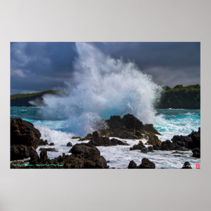 De mier van Kanaloa ~ Hawaiian God van de oceaan Poster