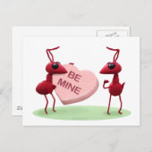De Mieren van de Dag van leuke Valentijnen Feestdagenkaart (Voorkant / Achterkant)