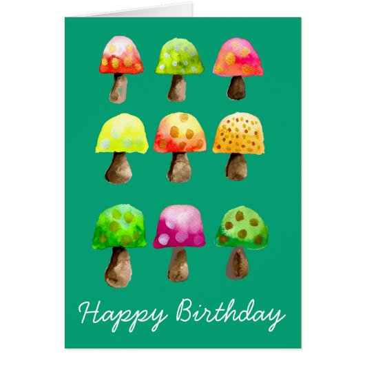 De mignons champignons colorés (Devant)