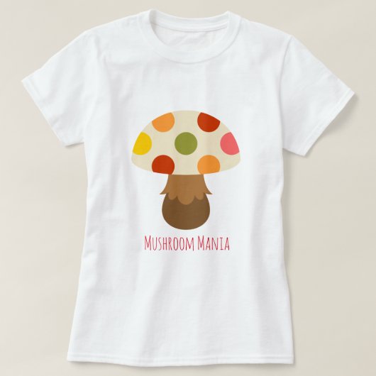 De mignons champignons colorés citent T-Shirt (Design devant)