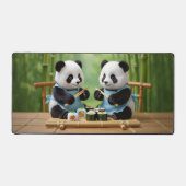 De mignons oursons pandas préparant des sushis (Recto)