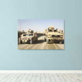 De mijnbestendige hinderlaag is beschermd canvas afdruk (Insitu (Houten vloer))