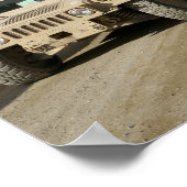 De mijnbestendige hinderlaag is beschermd poster (Hoek)