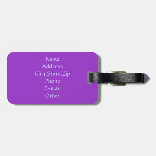 De mijne!_ bagagelabel (Achterkant horizontaal)