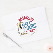 De mijne is niet de jouwe Boynton kip Ronde Sticker (Envelop)