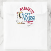 De mijne is niet de jouwe Boynton kip Ronde Sticker (Tas)