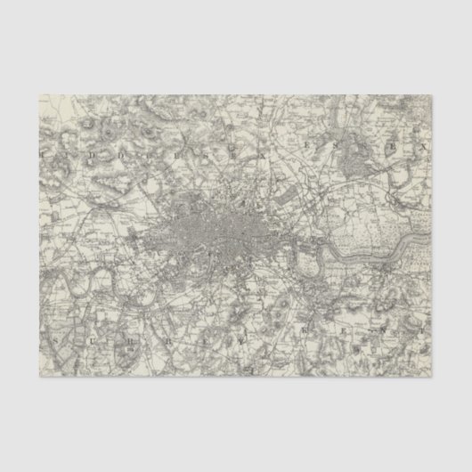 De milieus van Londen Tissuepapier (Voorkant)