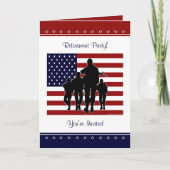 De militaire Gepersonaliseerde Uitnodiging van de (Voorkant)