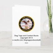 De militaire Kerstkaart van de WO.II- Marine Feestdagen Kaart (Achterkant)