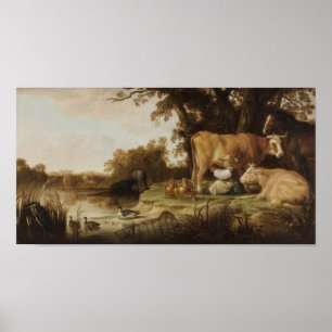 De Milkmaid Aelbert Cuyp Poster