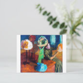 De Millinery Shop, Edgar Degas Briefkaart (Staand voorkant)