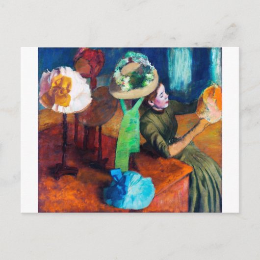 De Millinery Shop, Edgar Degas Briefkaart (Voorkant)