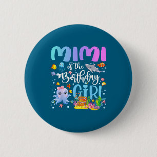 De Mimi Verjaardag Zee Vis Oceaan Ronde Button 5,7 Cm