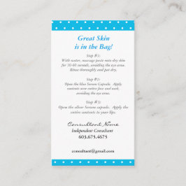 De mini GezichtsKaart van de Instructie Visitekaartje