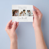 De Minimale foto van de begroting sparen de Uitnod Flyer (Hand)