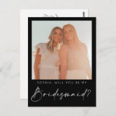 De minimale Kaart van het Bridesmaid van het Manus (Voorkant / Achterkant)