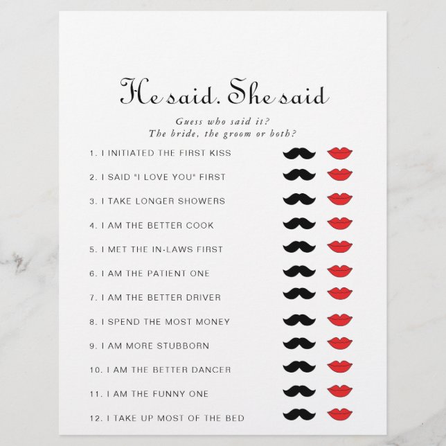 De minimalist zei dat ze Vrijgezellenfeest Game ze (Voorkant)