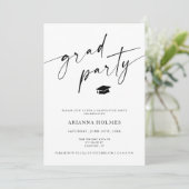 De minimalistische Partij van het Afstudeerder Kaart (Staand voorkant)