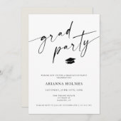 De minimalistische Partij van het Afstudeerder Kaart (Voorkant / Achterkant)