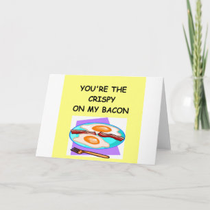De minnaar van het BACON Feestdagen Kaart
