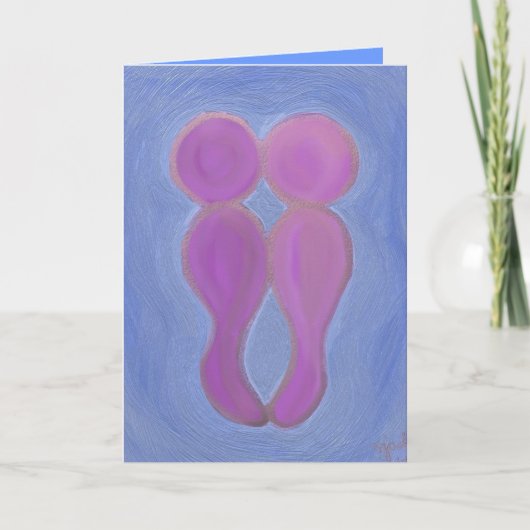 De minnaars feestdagen kaart (Voorkant)