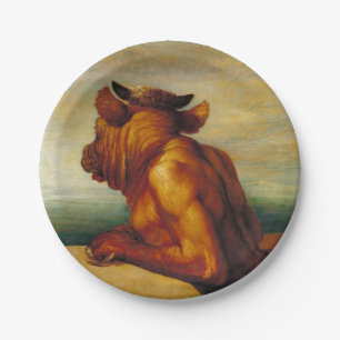De Minotaur (van George Frederic Watts) Papieren Bordje