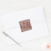 De mint vierkante sticker (Envelop)