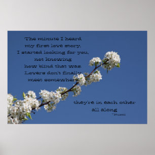 De minuut die ik hoorde mijn eerste liefdesverhaal poster