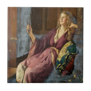 De Minx (door John Collier) Tegeltje