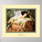 De Mirror~ Frank Bernard Dicksee Poster (Voorkant)