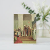 De mis van Sint-Maarten van Tours, 1654 Briefkaart (Staand voorkant)