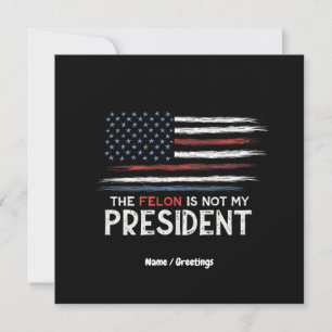 De misdadiger is niet mijn President tegen haat Kaart