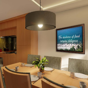 De mishandeling van het spreekwoord over de voedin poster