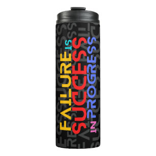 De mislukking is het Motivatie Citaat van het Succ Thermosbeker