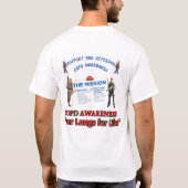 De missie: COPD-BEWUSTZIJN T-shirt (Achterkant)