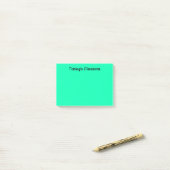 De missies van Turquoise Today Post-it® Notes (Op bureau)