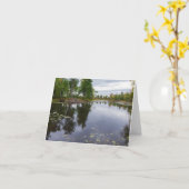 de Missisquoi-rivier door het wildreservaat Kaart (Gele Bloem)