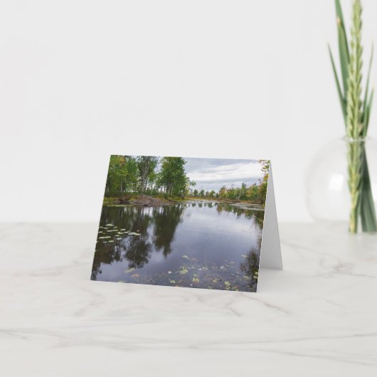 de Missisquoi-rivier door het wildreservaat Kaart (Voorkant)