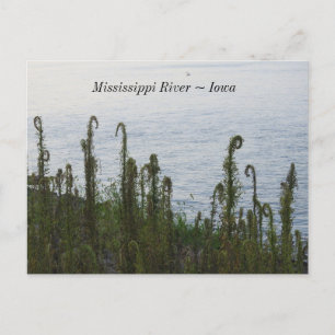 De Mississippi bij Dubuque Iowa Keepsake Briefkaart
