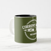 De Missouri Kayaking Tweekleurige Koffiemok (Voorkant links)